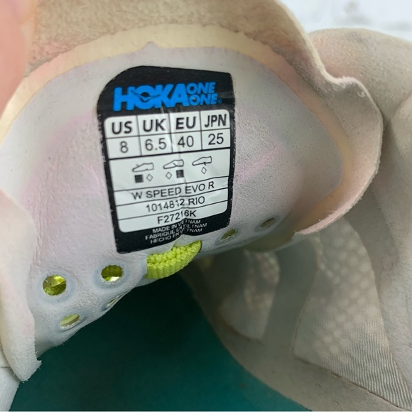 Hoka One Speed Evo Rio Spikes Cleats Track Running Shoes Woman’s 8 - Picture 9 of 11